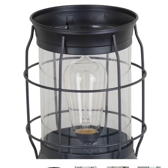 Better Homes & Gardens Modern Bronze Metal & Glass Edison Lantern - Picture 2 of 15